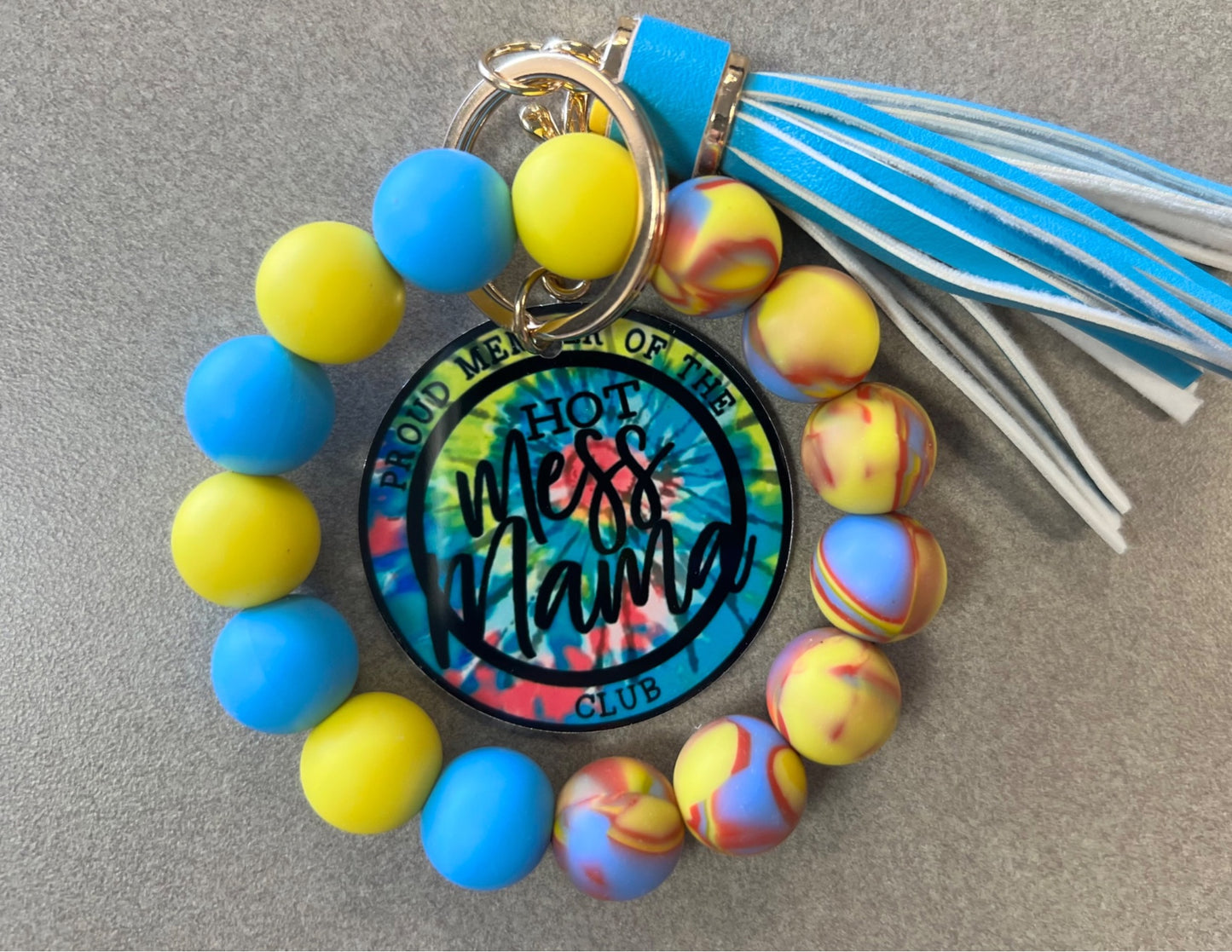 Hot Mess Mama- Handmade Keychain