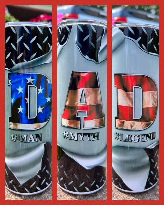 Dad- Handmade Tumbler