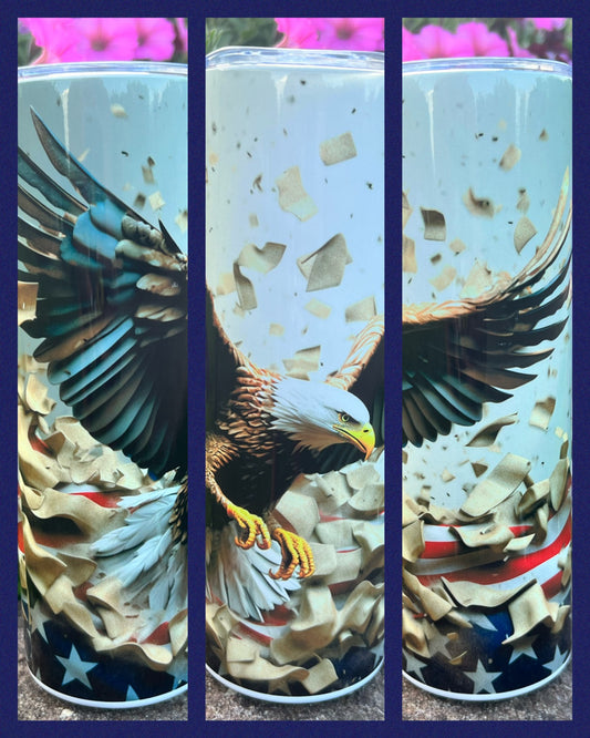 Eagle- Handmade Tumbler