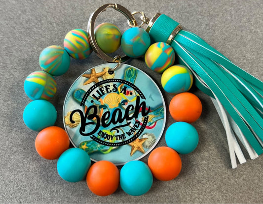 Life is a Beach-  Handmade Keychain