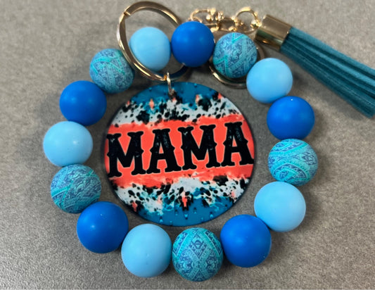 Mama Teal- Handmade Keychain