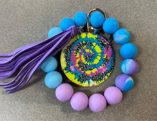 Tie Dye -  Handmade Keychain