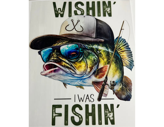 Wishing I was Fishing- T-Shirt