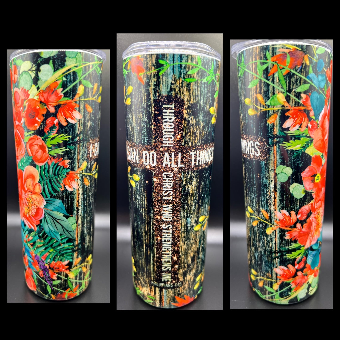 All Things In Christ- Handmade Tumbler