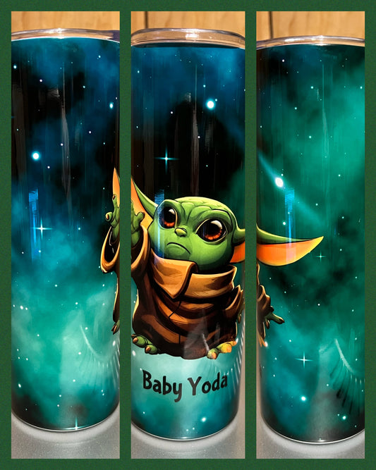 Baby Yoda - Handmade Tumbler