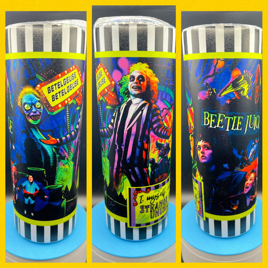 Beetlejuice  - Handmade Tumbler