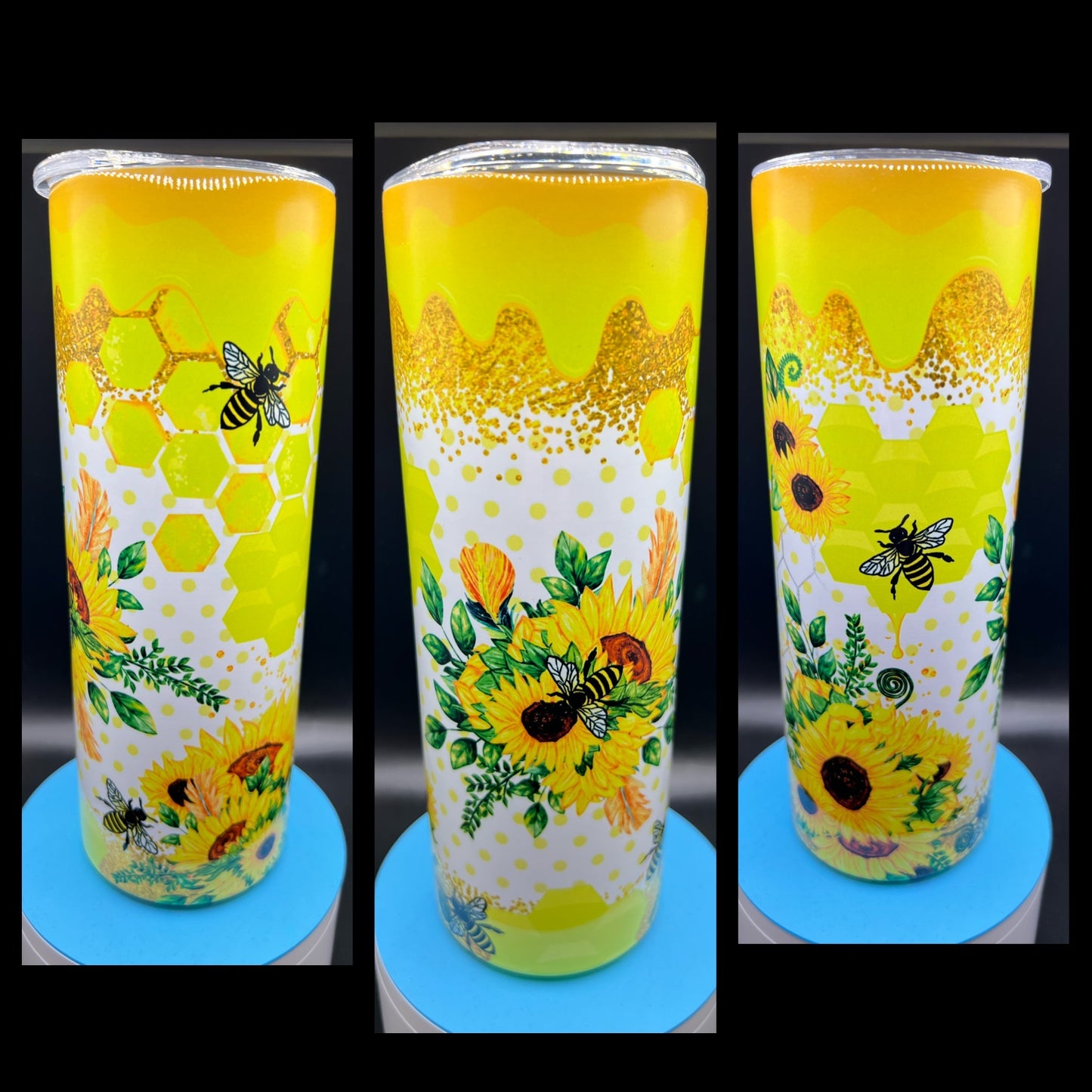 Busy Bees - Handmade Tumbler