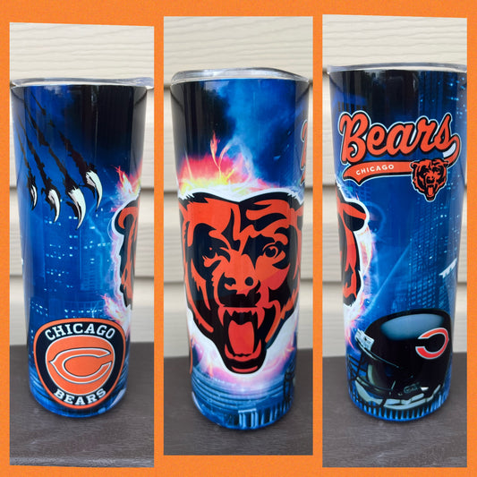 Chicago Bears - Handmade Tumbler