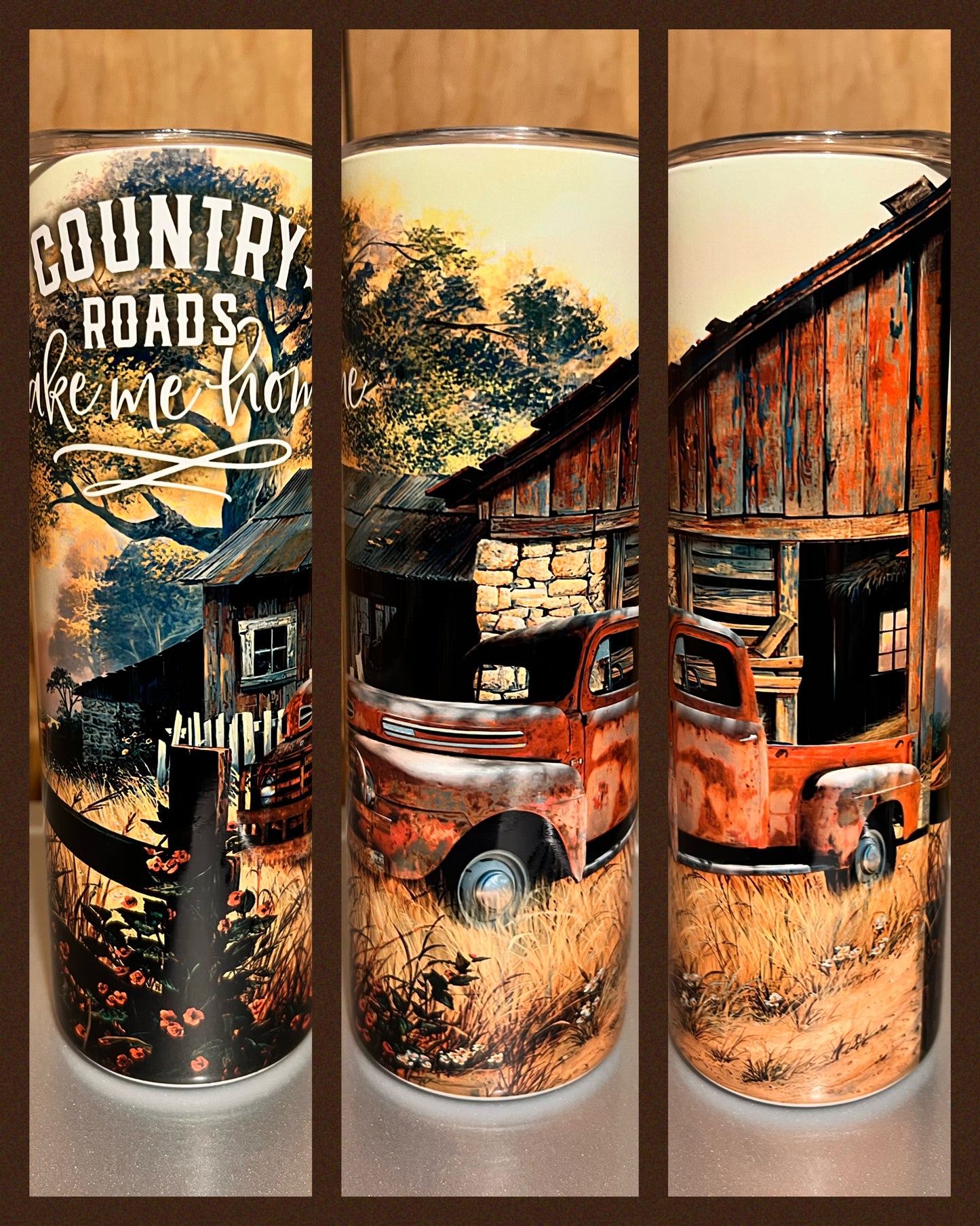 Country Roads - Handmade Tumbler