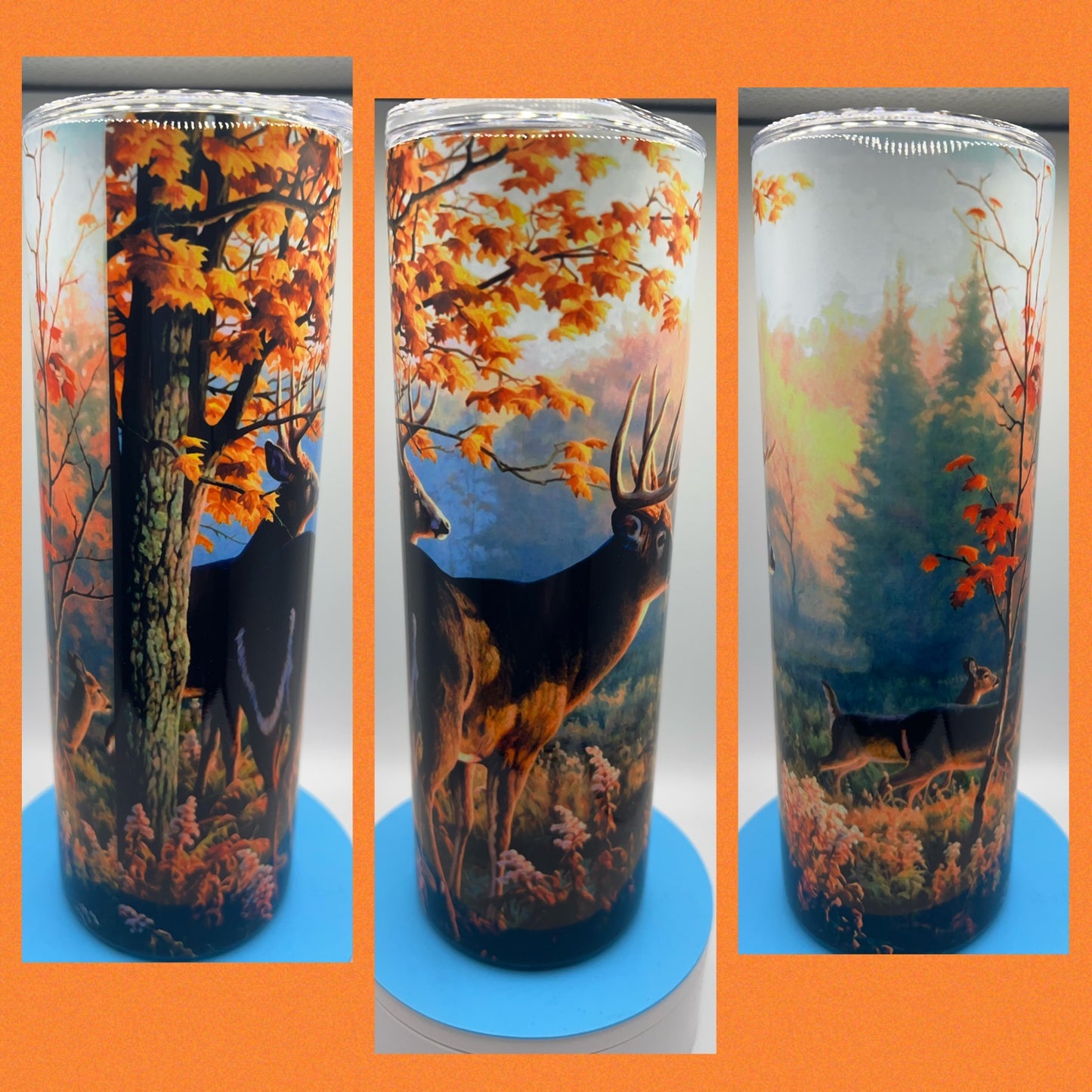 Deer in The Woods - Handmade Tumbler