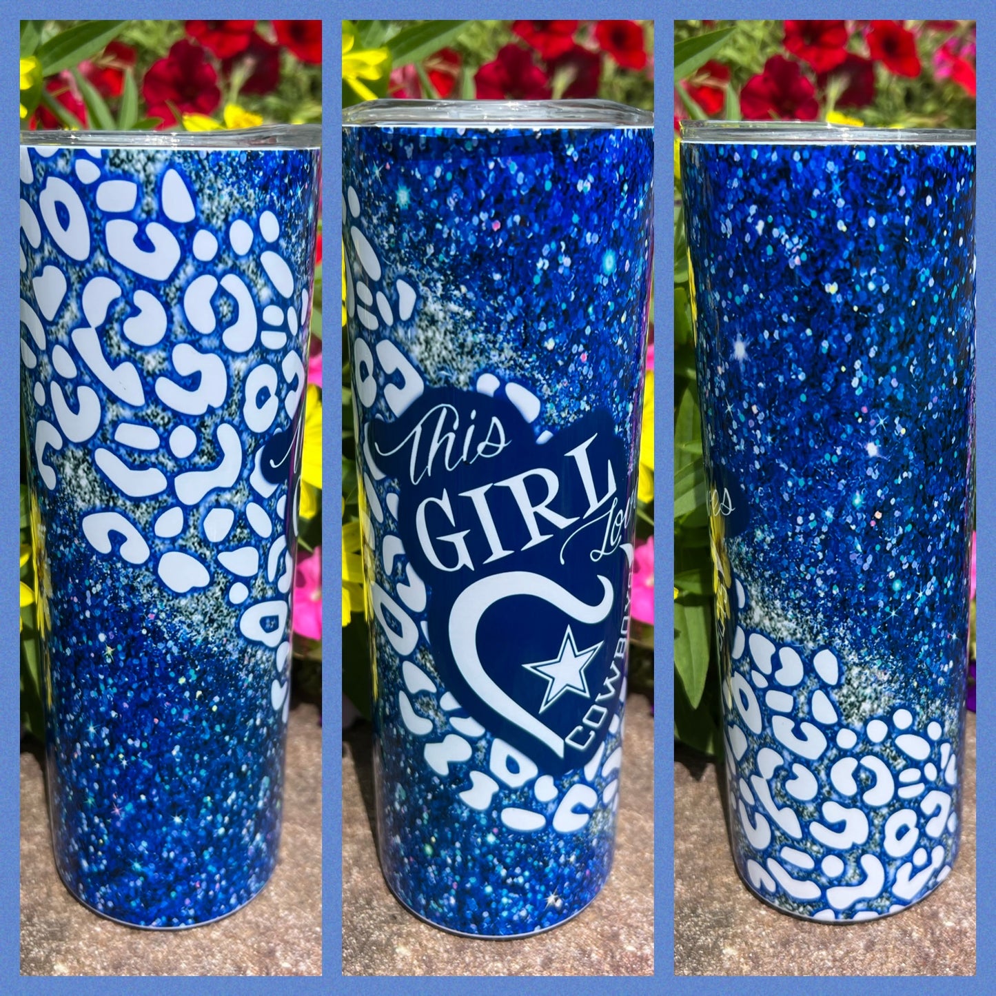 Girl Who Loves Cowboys- Handmade Tumbler