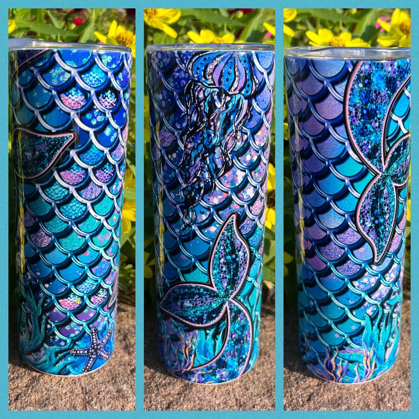 Mermaid - Handmade Tumbler