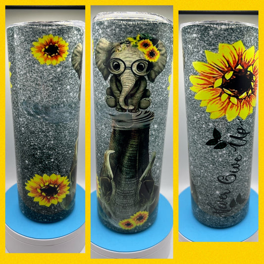 Never Give Up - Handmade Tumbler