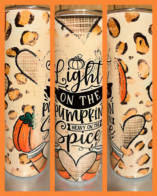 Pumpkin Spice - Handmade Tumbler