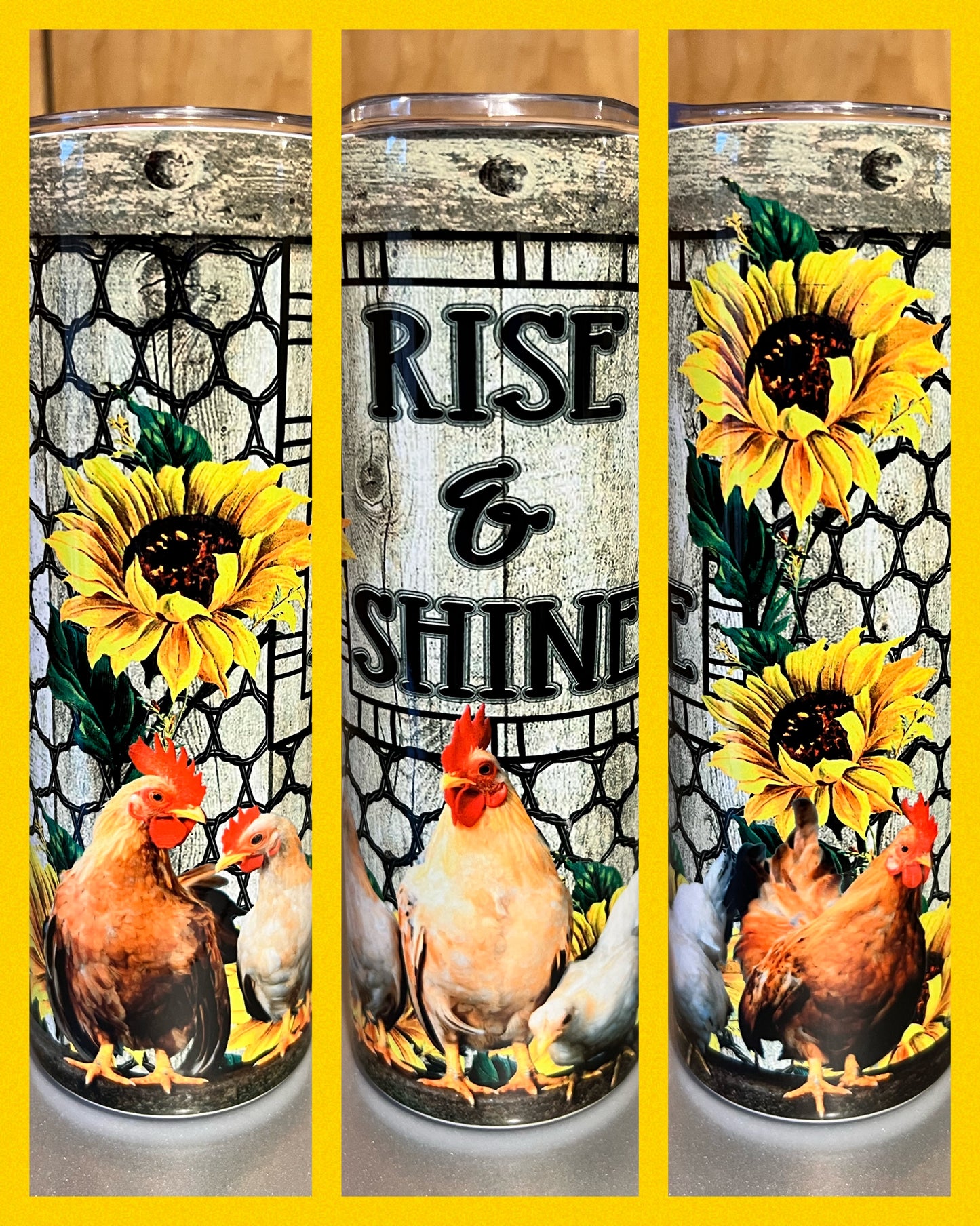 Rise and Shine - Handmade Tumbler