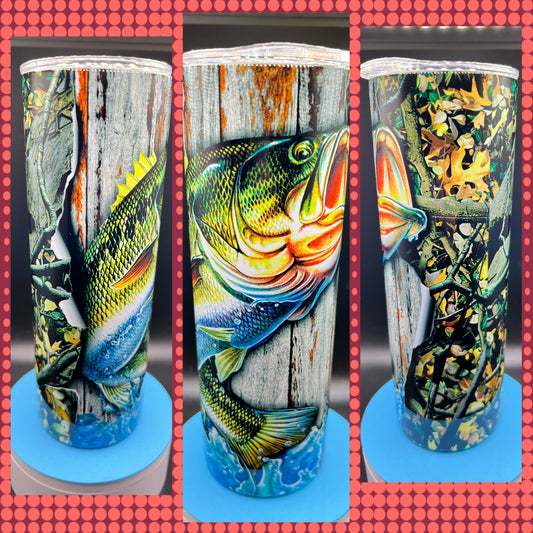 Rustic Bass - Handmade Tumbler