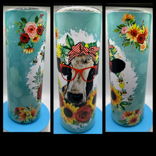 Sophisticated Cow - Handmade Tumbler