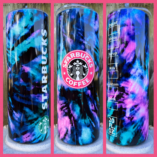 Starbucks Tie Dye - Handmade Tumbler