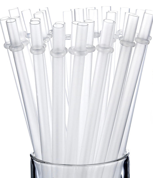 Clear Plastic Reusable Straws - 2pk - Accessories