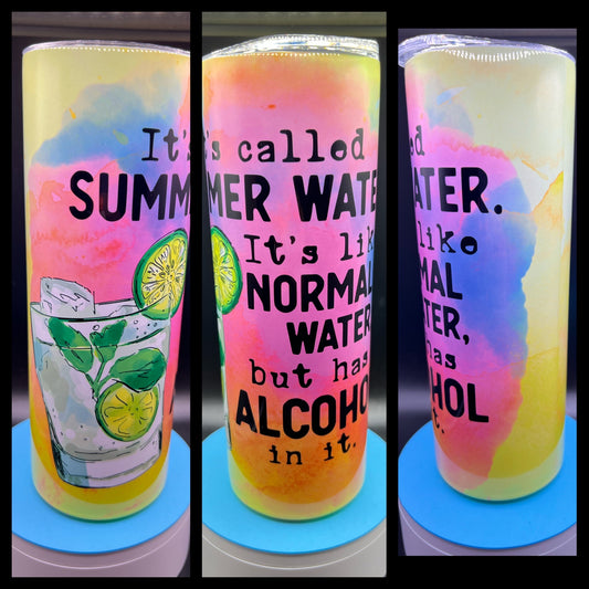 Summer Water - Handmade Tumbler