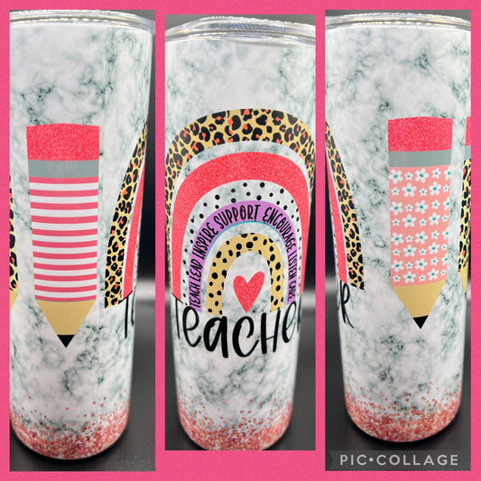 Teacher Pastel - Handmade Tumbler