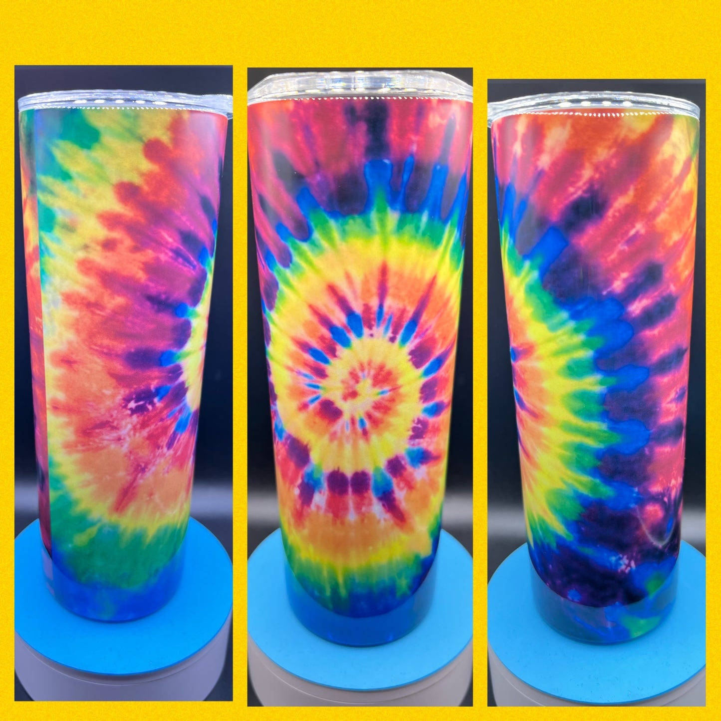 Tie Dye Rainbow - Handmade Tumbler