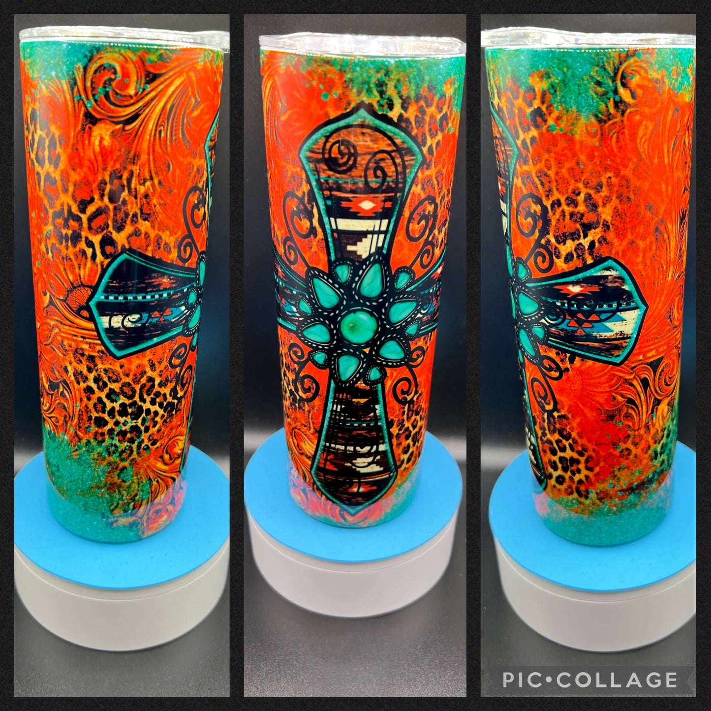 Western Cross - Handmade Tumbler